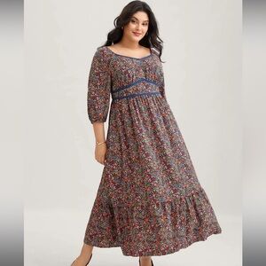 BloomChic Multicolor Floral Long Sleeve Dress